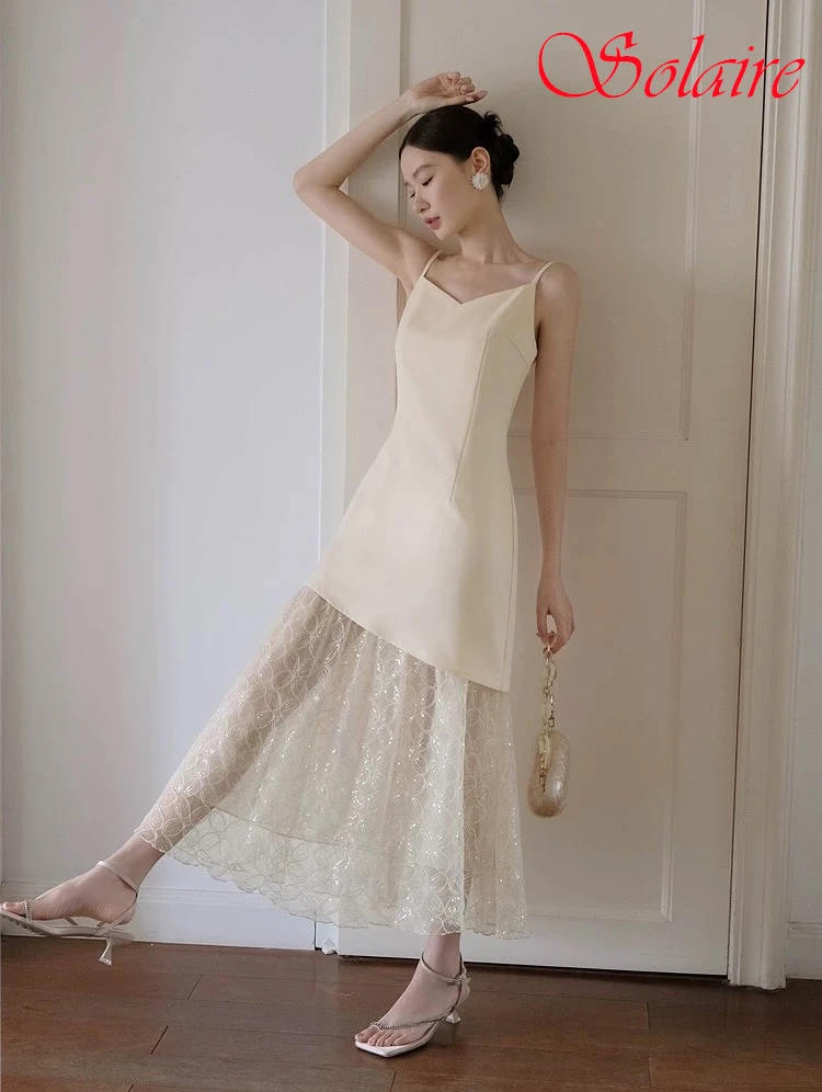 

Customized Straight V-Neck Spaghetti Straps Elegant Evening Dress Delicate Bespoke Occasion Gowns High Quality Celebrity Gowns