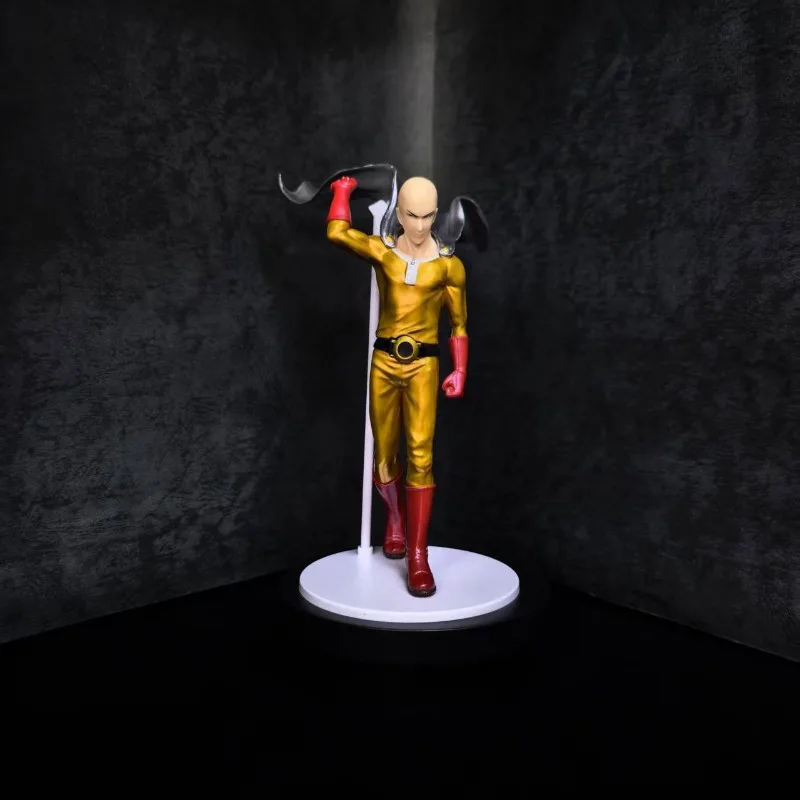One-Punch Man Saitama Tatsumak, modelo hecho a mano, animación creativa de alta cara, muñeca de dibujos animados, estatua, adornos para coche de escritorio, regalo