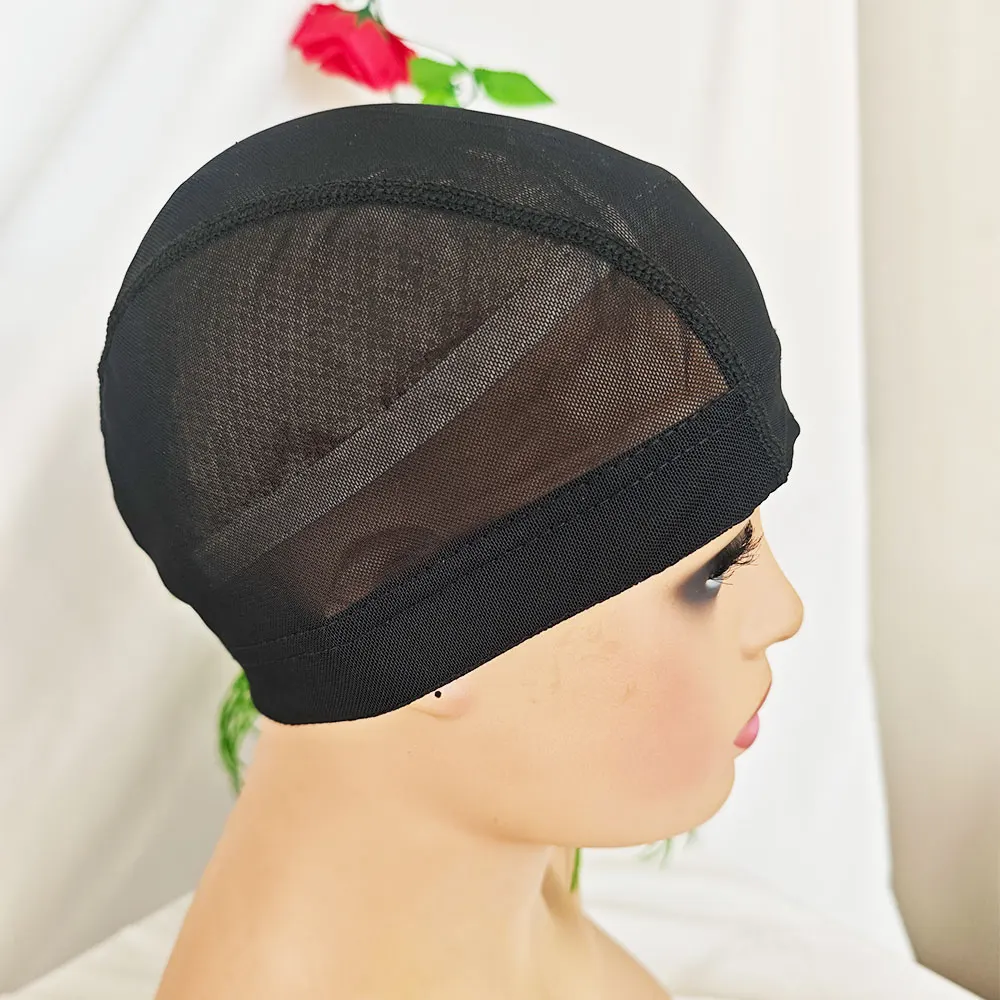 

3pcs Dome Caps Mesh Caps Wig Caps for Making Wigs Spandex Net Elastic Wig Cap Stretchable Hairnets Average size