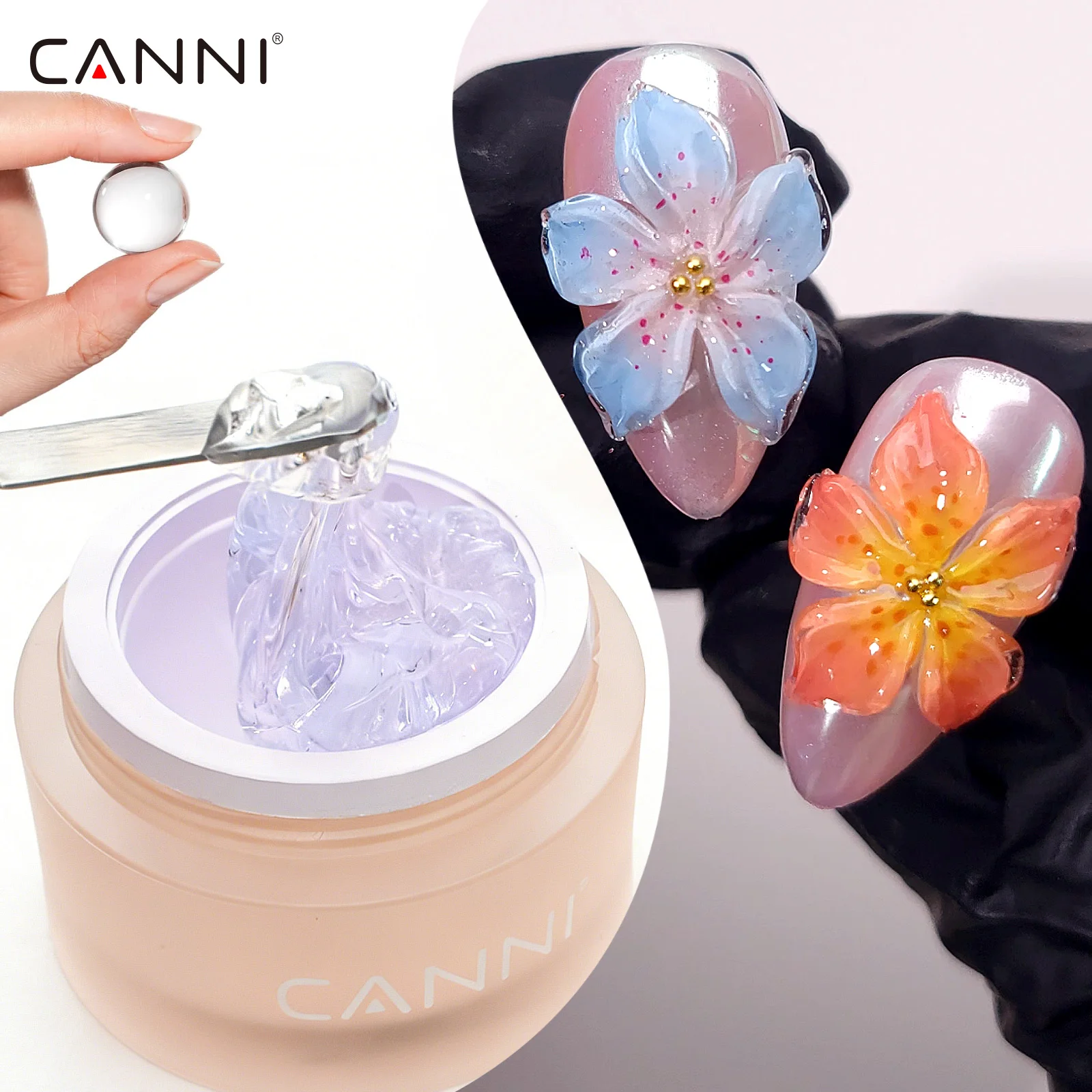 TPO FREE 12pcs CANNI 3D PVC Sculpting Gel Nail Multi-Functional Gel Kit UV LED Soak Off Gel Polish Professional Use 10g Top Coat