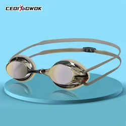 CEOI GWOK Adult Men's and Women's Multi-color Swimming Glasses Silicone Comfort Can Adjust HD Swimming Goggles