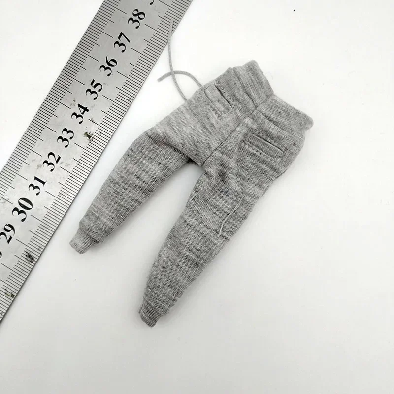 Pantalon de survêtement gris à l'échelle 1/12, pantalon de soldat masculin adapté à la figurine d'action de 6 pouces, accessoire de jouets de poupée