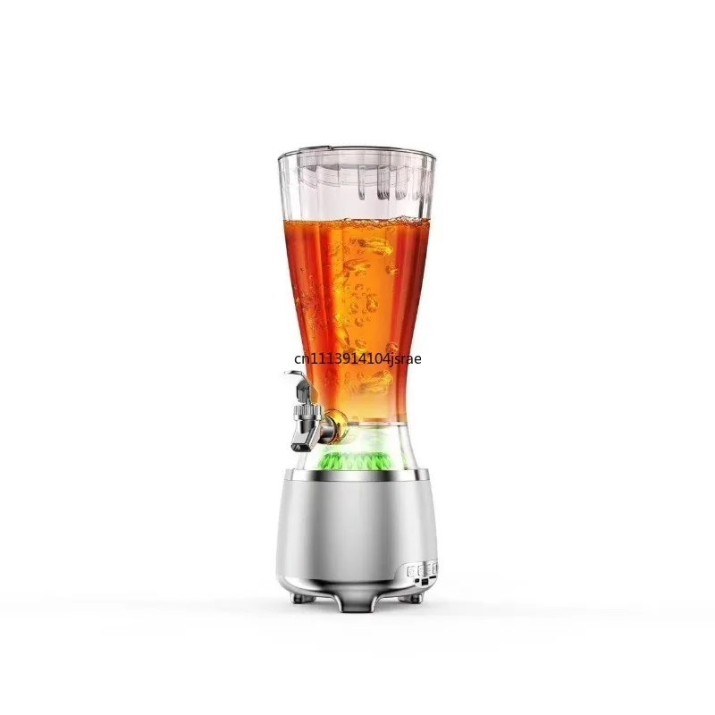 2.5L LED Light Beer Tower Dispenser, Luminous Beverage Beer Dispenser, Commercial Drink Tower for Bar KTV Party Serving