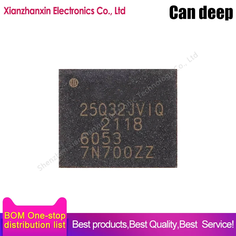 5pcs/lot W25Q32JVZPIQ W25Q32 25Q32JVIQ WSON-8 3V 32M-bitSerial flash memory chip
