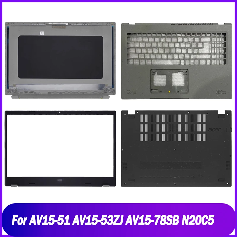 

New Rear Lid For Acer AV15-51 AV15-53ZJ AV15-78SB N20C5 Laptop LCD Back Cover Front Bezel Palmrest Upper Bottom Case Black Grey