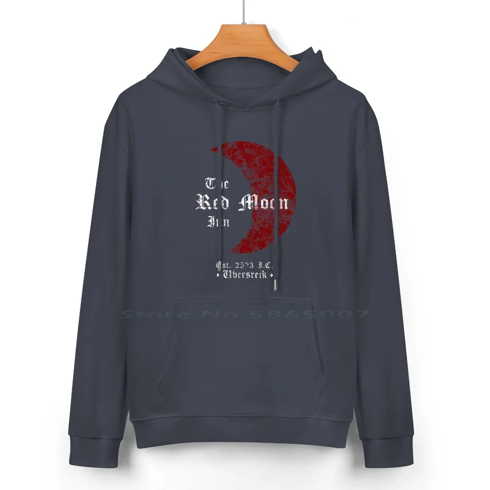 Red Moon Inn Pure Cotton Hoodie Sweater 24 Colors Red Moon Inn Vermintide The End Times Skaven Gamer Geek Nerd 100% Cotton