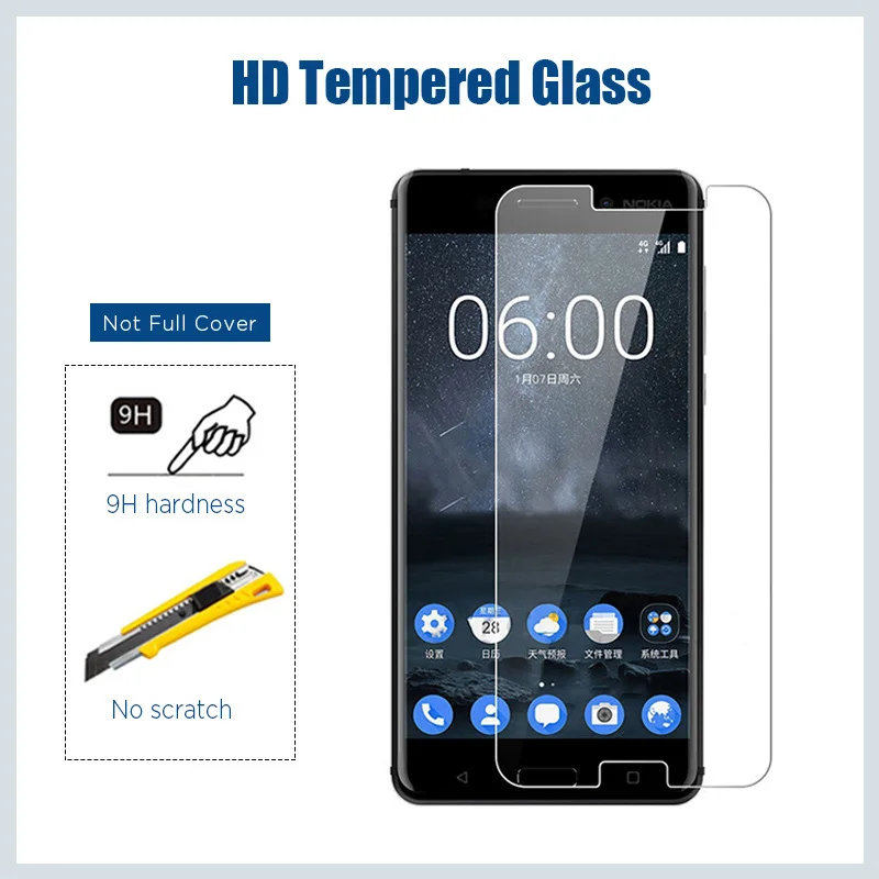 Screen Protector for Nokia 5.3 2.3 1.3 5 5.1 4 4.2 3.2 Protective Glass on Nokia 6 6.1 Plus 6.2 1 2 3 3.1A 3.1C Phone Glass