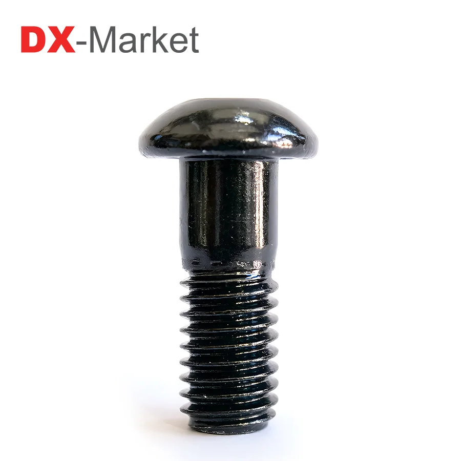 M10x20 (10mm thread ) Black Zinc Plated Partially Threaded Button Head Socket Cap Screws,A002