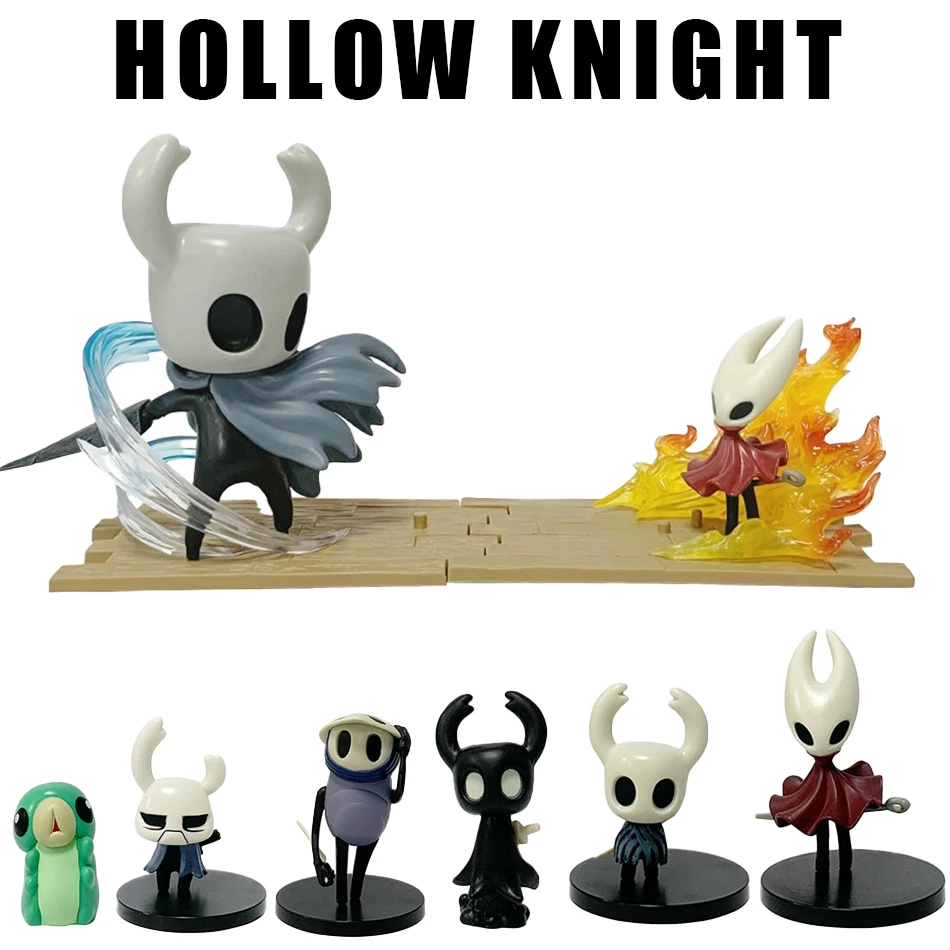 Neue 2 teile/satz Spiel Hollow Knight Anime Figur Hollow Knight PVC Action Figure Sammeln Modell Spielzeug