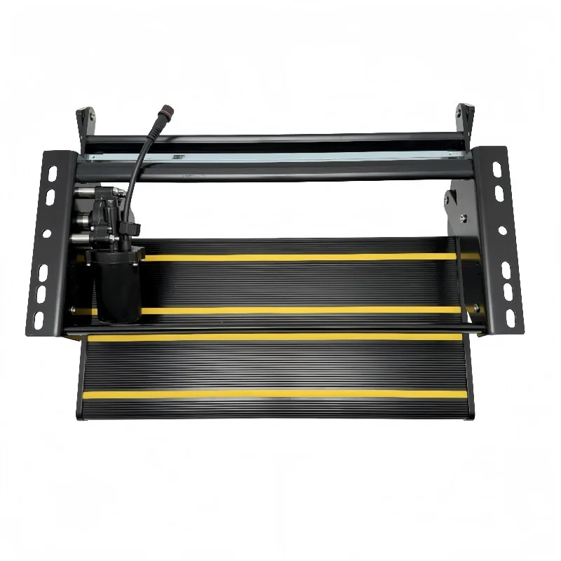 RV Black  Slip Aluminum Alloy Steps Motorhome Caravan Single Motorized Electric Step