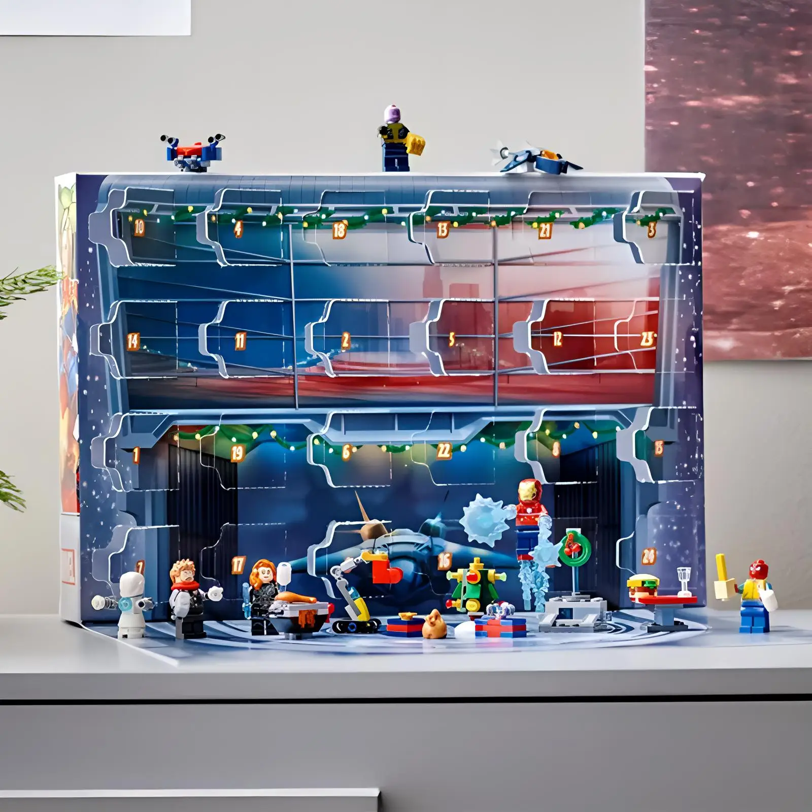 LEGO Spider Man, Thor God Of Thunder, Captain Marvel, Black Widow Marvel Superhero Building Blocks 0 300pcs 76196 view 2