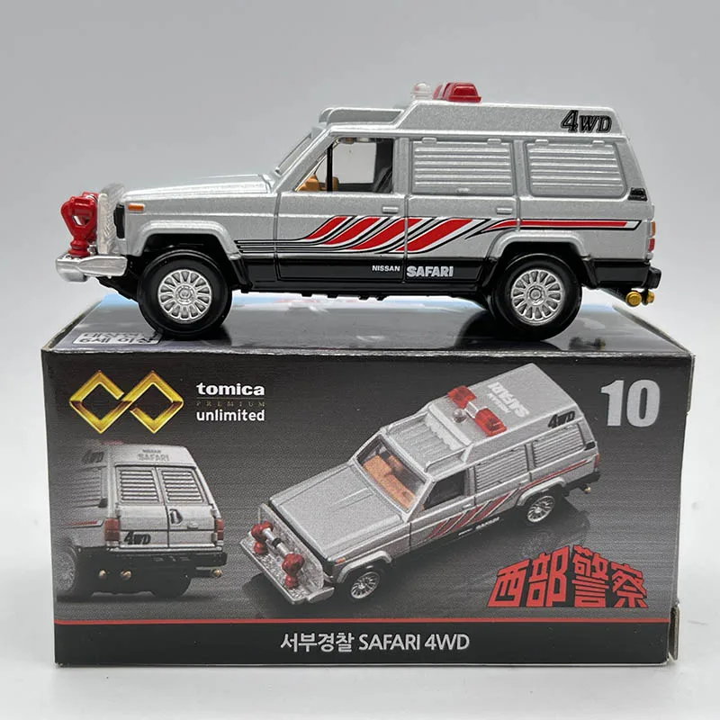 

TOMICA Infinite 10 Western Police Hunter, 4WD, литая под давлением модель автомобиля из сплава, праздничная подарочная игрушка для мальчиков, декоративный предмет для взрослых.