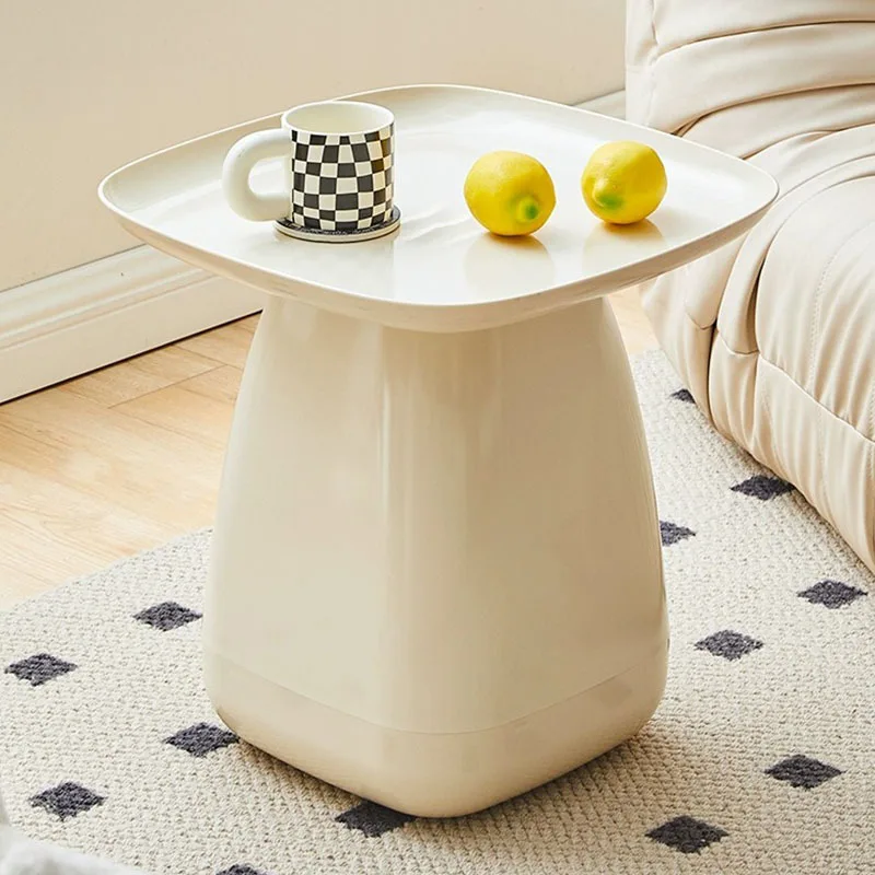 

Nordic sofa side table household living room modern simple small coffee table small apartment simple tea table cream wind small