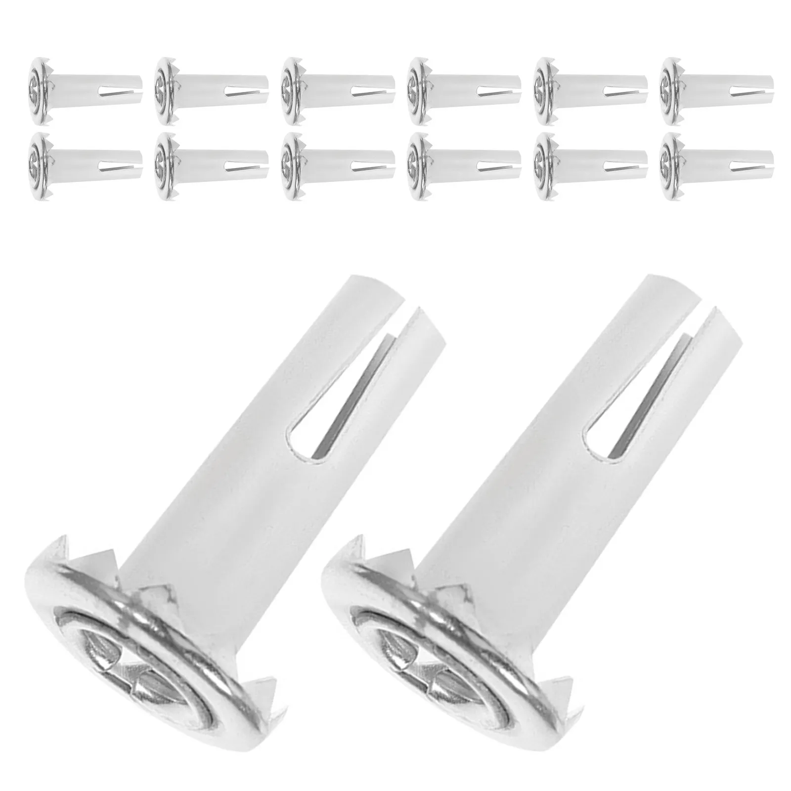 20Pcs Caster Stem Inserts Iron Chair Leg Socket Sleeve for 8x36 8x38 Stem Wheels Furniture Parts Caster Wheel Replacement