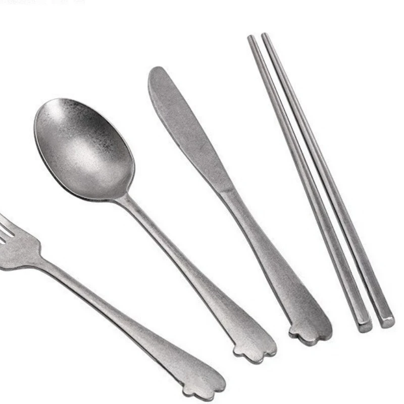 

Stainless steel portable tableware, portable folding tableware