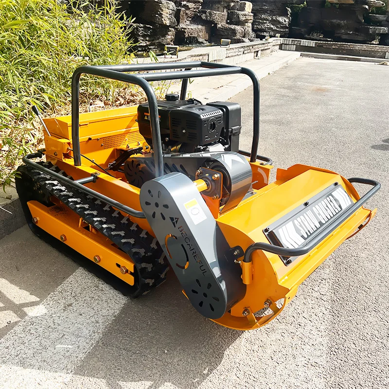 All Terrain 1200mm Yoke Mower Remote Wireless Control Self-Propelled Lawn Mowing Tractor 4-Stroke Cordless