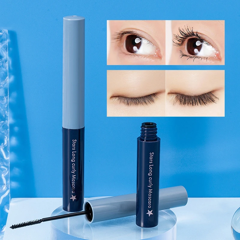 Mascara à tête de brosse ultra-fine, allonger les cils noirs et bruns, extension de cils, mascara noir longue durée, cosmétiques, maquillage