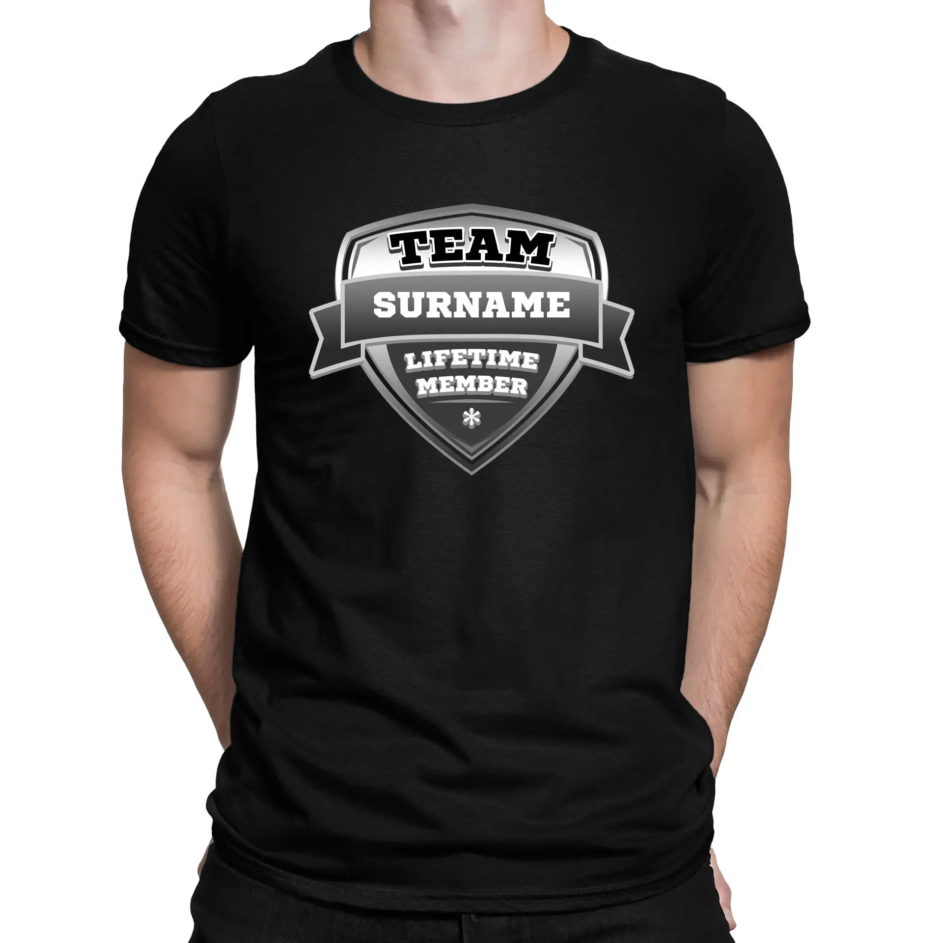 Team Surname Custom Personalised Family T Shirt You Can Choose Any Name and Kids Sizes