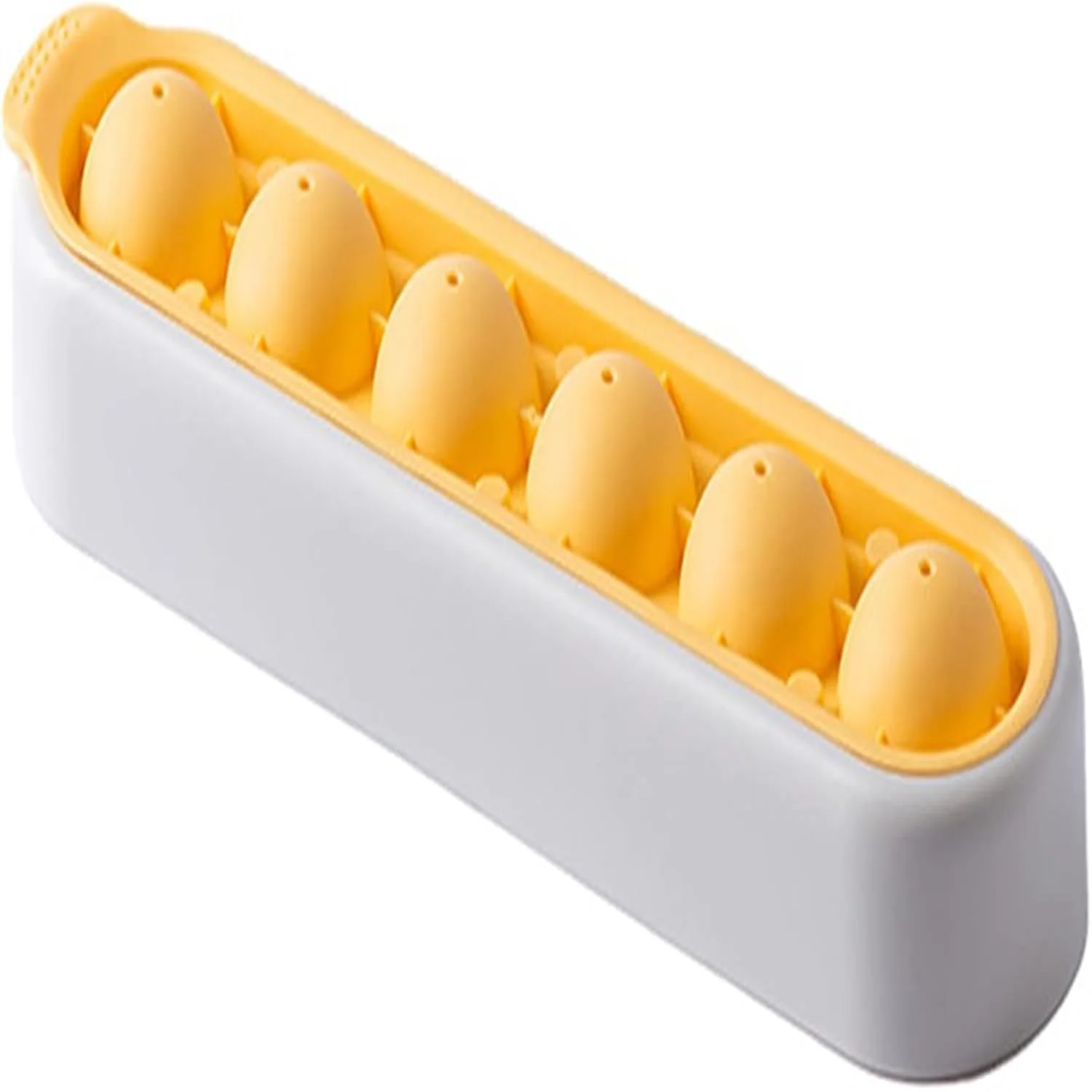 Ice Ball Maker Leak-proof Strong Construction Wide Application Ice Cube Tray for Party Yellow