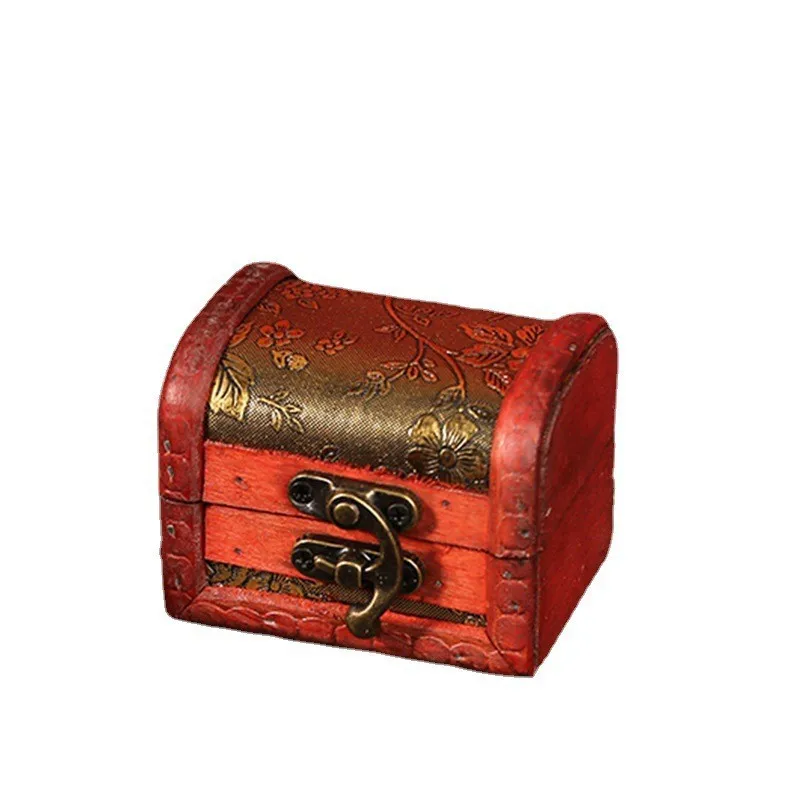 Retro Small Wooden Box Classic Small Box Storage B ox Gifts Creative Happy Candy Bo x Desk Accessories