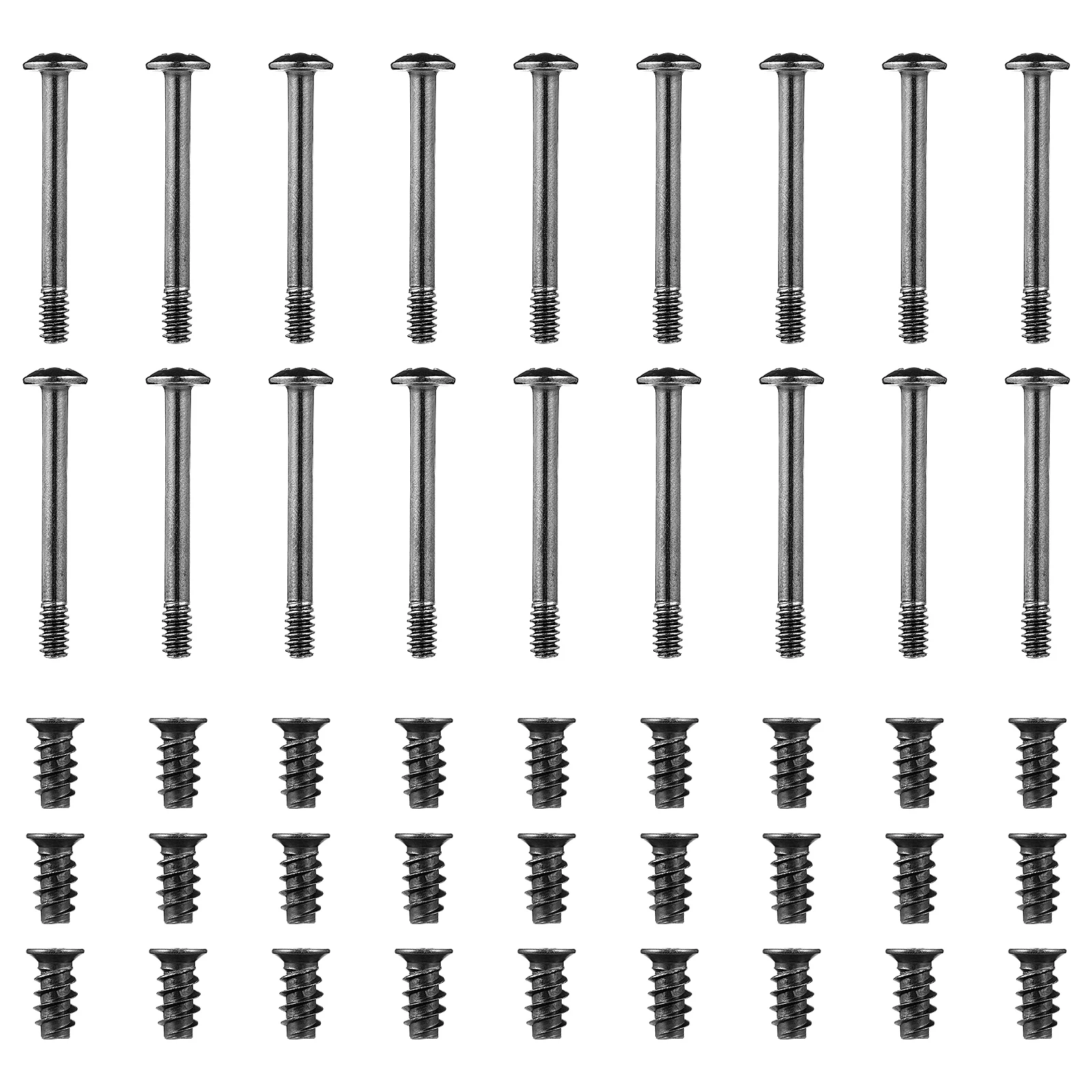 60pcs Case Fan Screw Kit Computer Cooling Fan Screws Long Short Stainless Steel Screws Chassis Mount Durable Practical