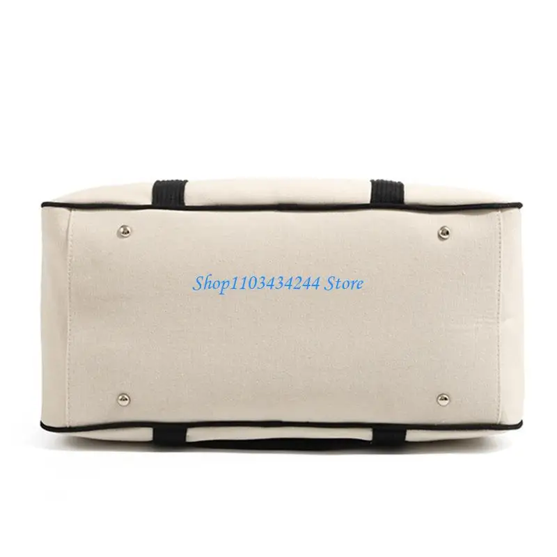 

Shoulder Bags Diaper Bag Canvas Embroidery Bear Bag Large Capacity Handbag