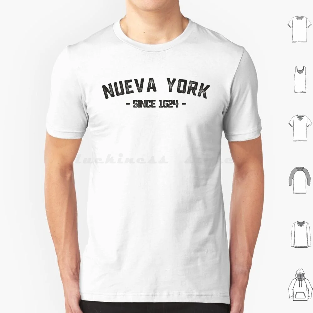 Nueva York Since 1624 Spanish New York Hispanic Vintage Retro Letters T Shirt Men Women Kids 6xl Nueva York Nueva York Since