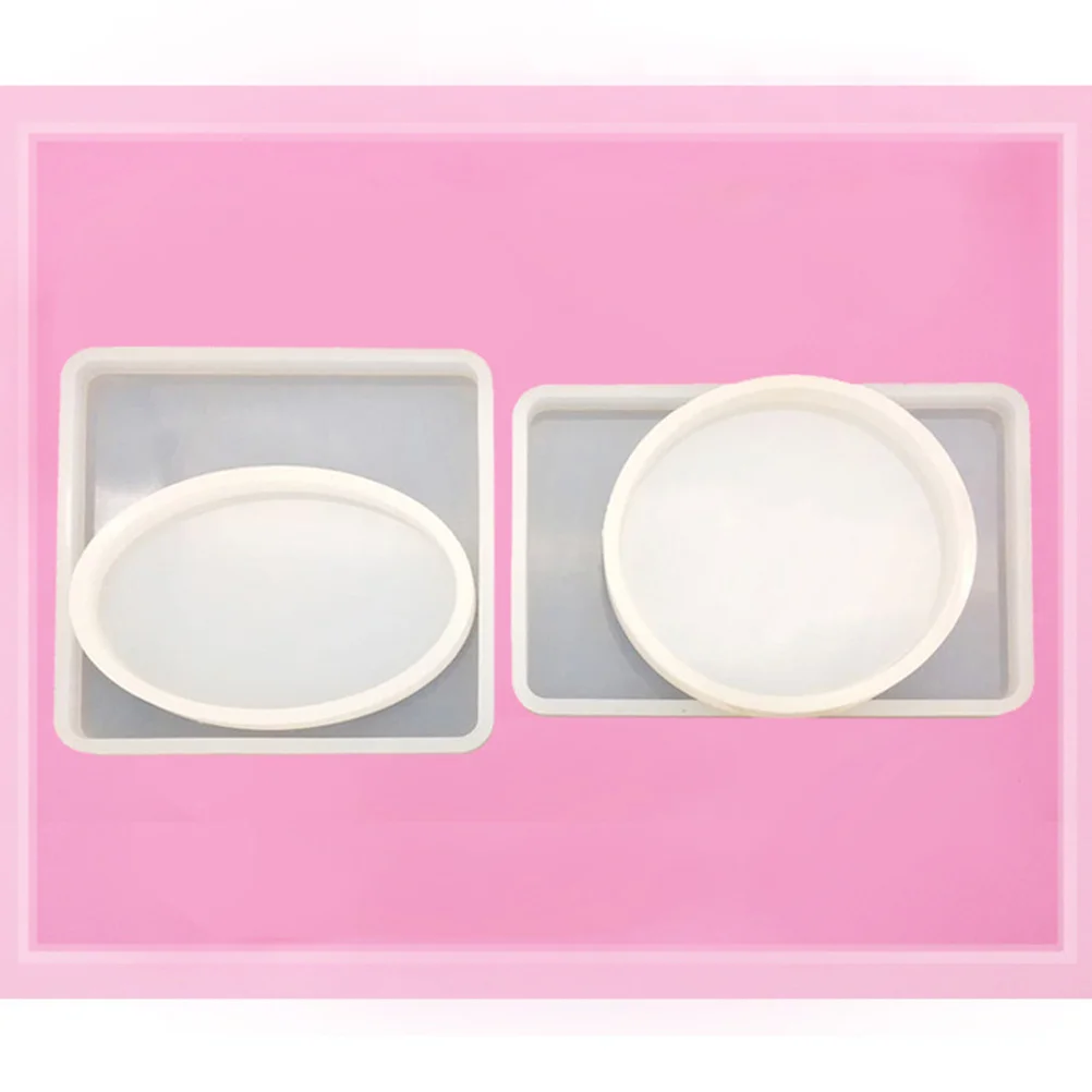 

6pcs Crystal Epoxy Silicone Mold Jewelry Transparent Diy Tool For Coaster Bowl Mat Frame Home Decor Craft Making High