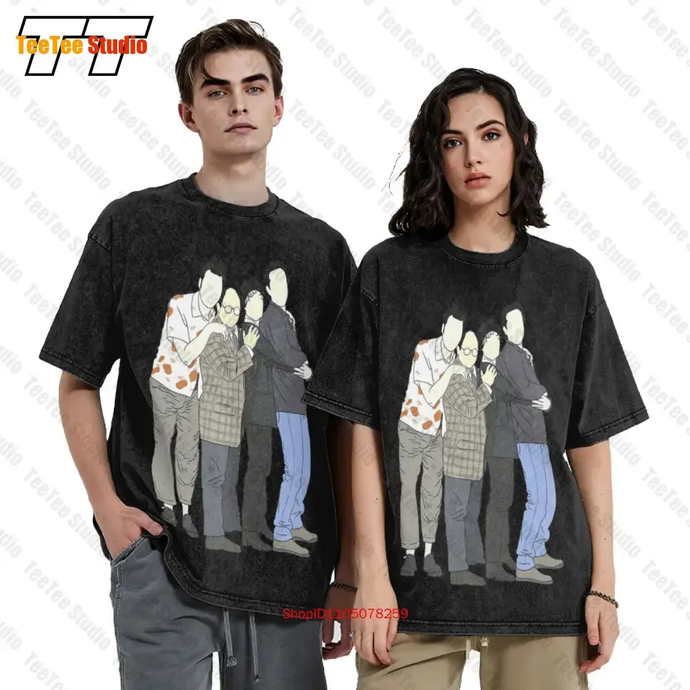 Seinfeld Moviejerry, George, Elaine, Kramer Vintage Oversized T-Shirt QYSN