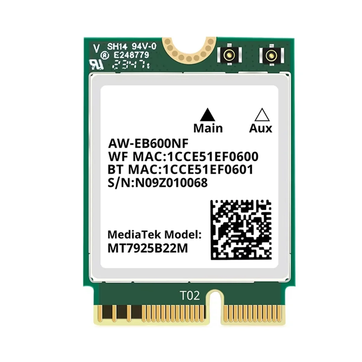 ATP-MT7925 WiFi 7 Network Card 5400Mbps Bluetooth 5.3 Tri Band 2.4G 5Ghz 6GHz Wireless Network Adapter for PC Windows10/11