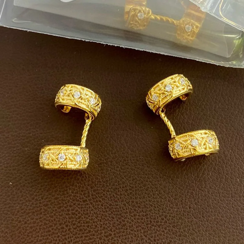 

100% стерлингового серебра 925 пробы, винза, клетчатый узор, циркон AAA, серьги-клипсы для ушей, серьги для женщин, ювелирные изделия