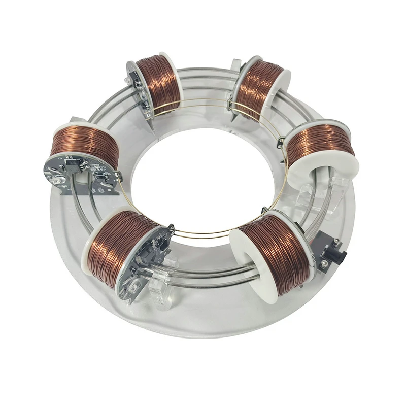 

4/6 Coils DIY Electromagnetic Cyclotron DIY Circular Accelerator Scientific Experiment Equipment Physics Teaching Aids Model