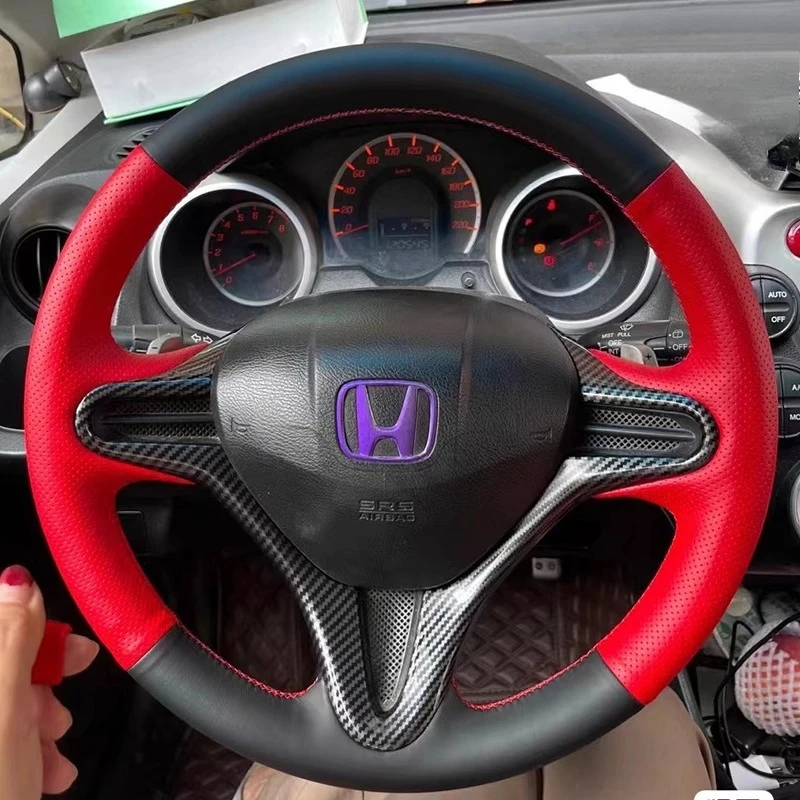 hand-stitched-black-red-genuine-leather-non-slip-car-steering-wheel-cover-for-honda-old-civic-3-spoke-2006-2011-auto-parts