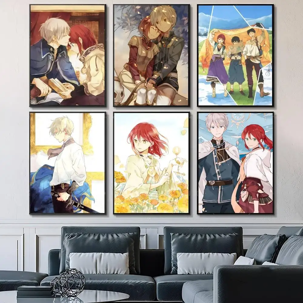 1PC Anime S-Snow White With The R-Red Hair Posters Fancy Wall Sticker for Living Room Bar Decoration Wall Decor