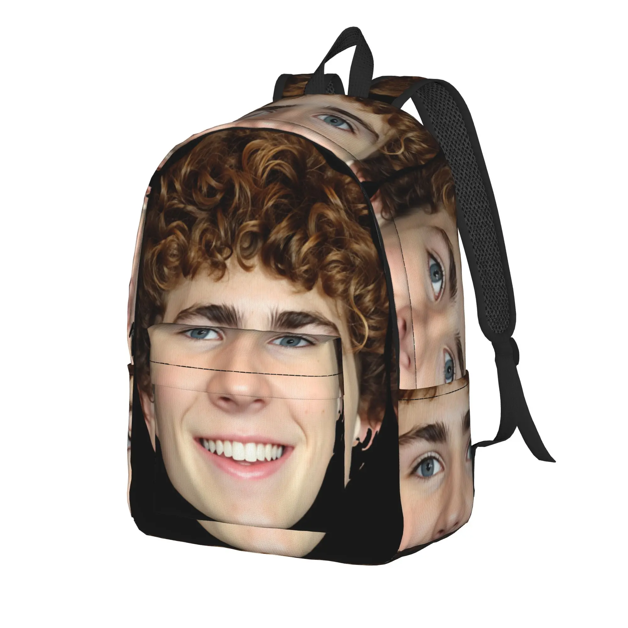 Walker Scobell Smile Mask USA Actor  Backpack  College Backpacks Male Design Big High School Bags Modern Rucksack