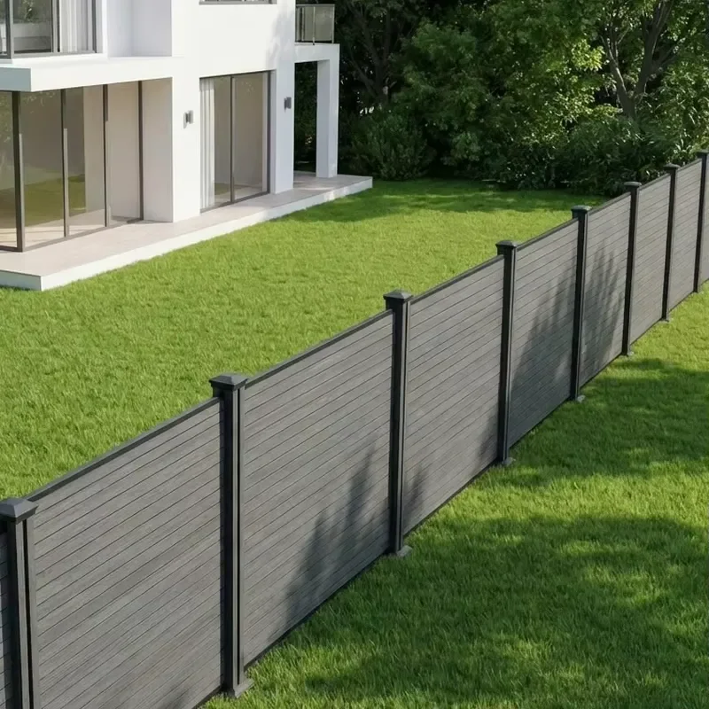 Custom Outdoor Plastic Wood Fence Board-Waterproof Sun-Proof 1.8m X 1.8m HJ8887