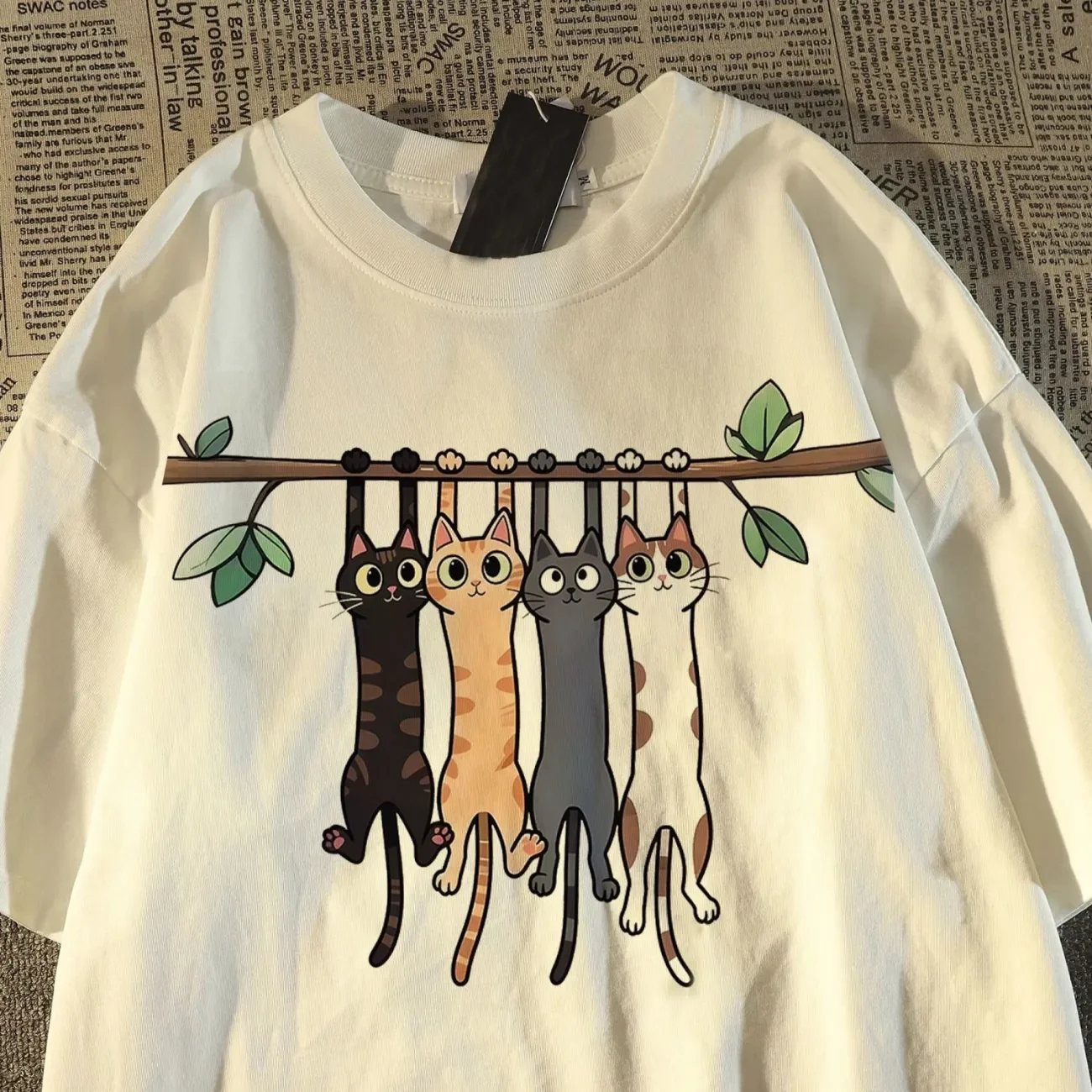 American-style Trendy Children's and Adults' Summer Trendy Brand Pure Cotton Short-sleeved T-shirt, Stylish Top Design