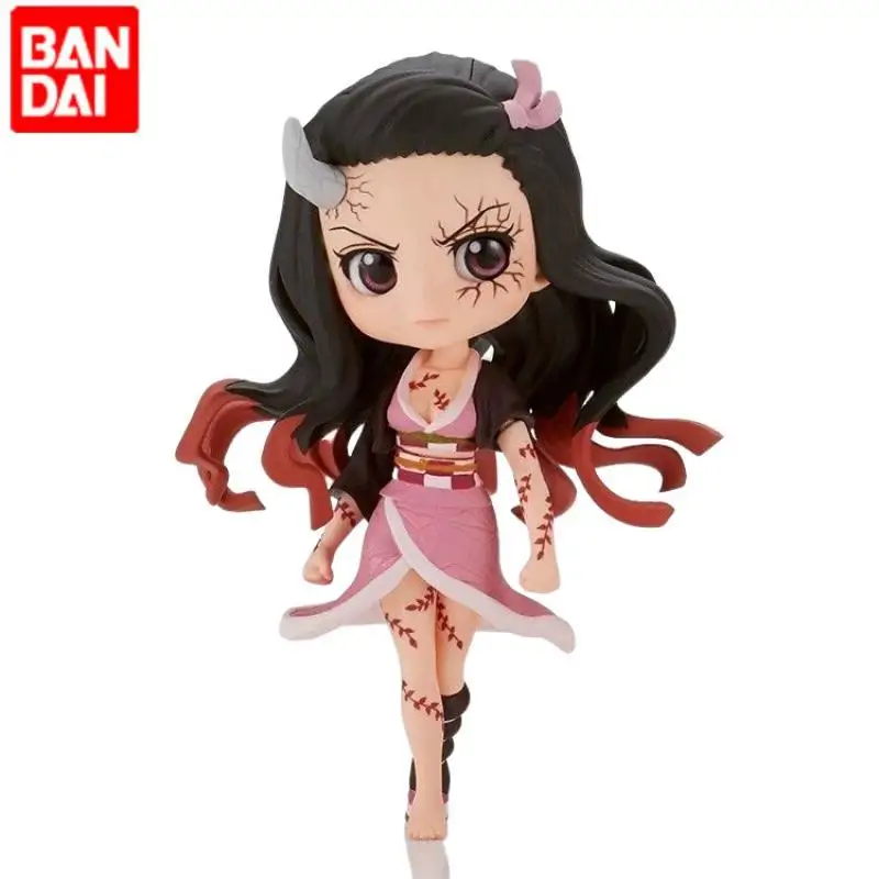 반다이 반프레스토 Qposket 악마 슬레이어 Kamado Nezuko Daki Giyuutarou 피규어 모델 정품 데스크탑 장식 장난감 선물 귀여운 인형