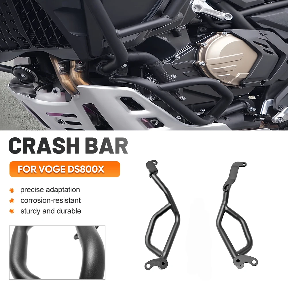 Motorcycle Crash Bar Sliders Engine Guard Frame Bumper For VOGE DS800X Heavy Duty Steel Off Road Touring Daily Riding