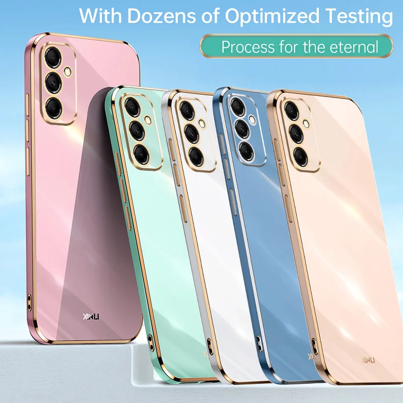 6D Electroplating Soft Case for Samsung A55 A35 A05S A05 M54 M14 A24 A34 A04 A54 A14 S24 Ultra S23 FE S22 Plus Note10 20 Cover