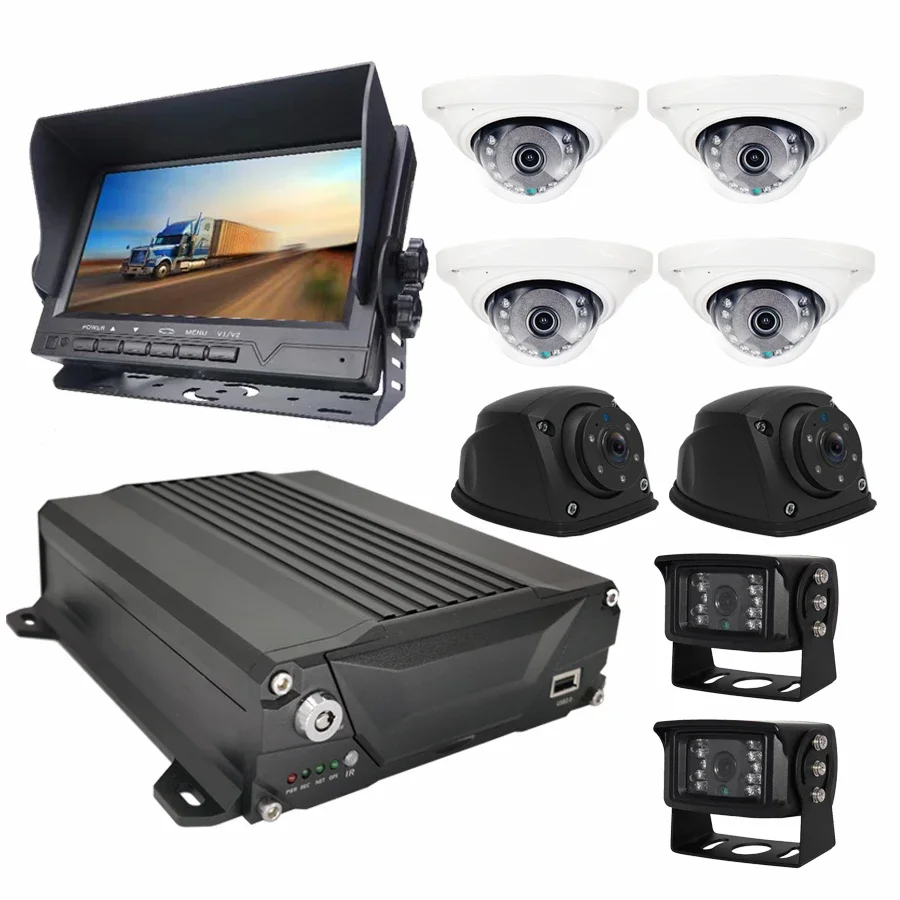 

A&S DMS ADAS BSD AI Box MDVR 4CH Car Mobile DVR 1080P H.265 4G Vehicle Truck Bus Car Dvr HDD SD Card DVR Movil