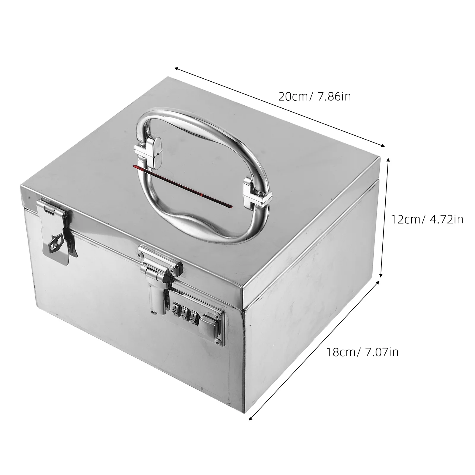 Stainless Steel Savings Box Unbreakable Metal Money Jar For Adults Secure Cash Storage Home Office Budget Organizer