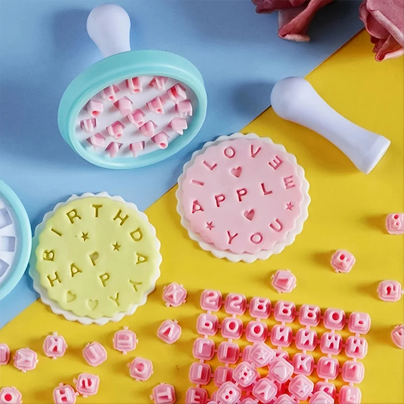 

Number Letters Cookie Stamp Mold Fondant Cutter Cookie DIY Tool Cake Decorating Tools Pastry Baking Mould Set