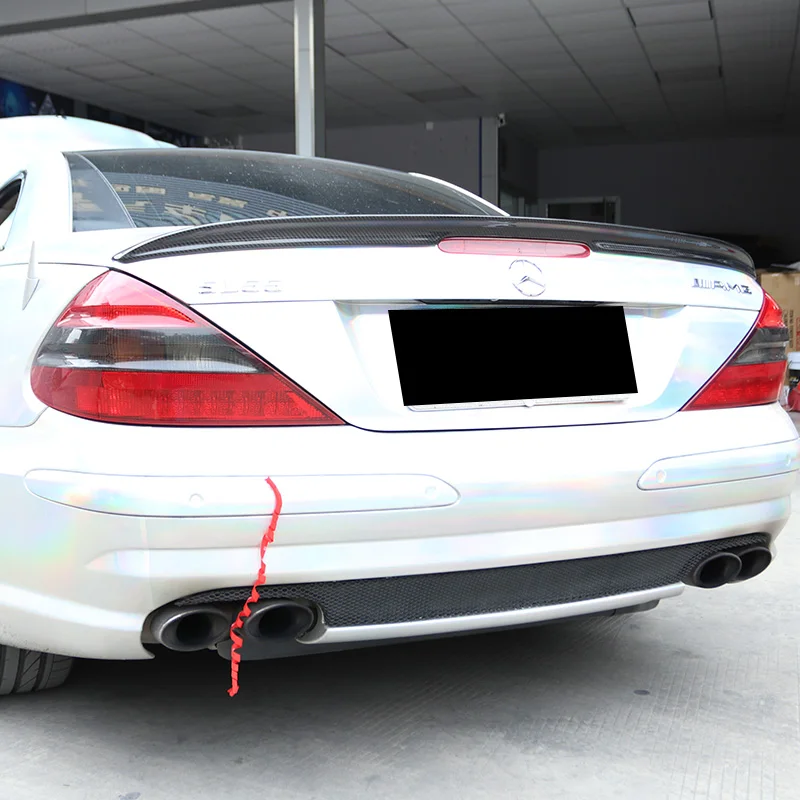 For 2004-2011 Mercedes Benz SL-Class R230 SL350 SL500 SL55 SL63 High Quality Real Carbon Fiber Spoiler Trunk Boot Wing Spoiler