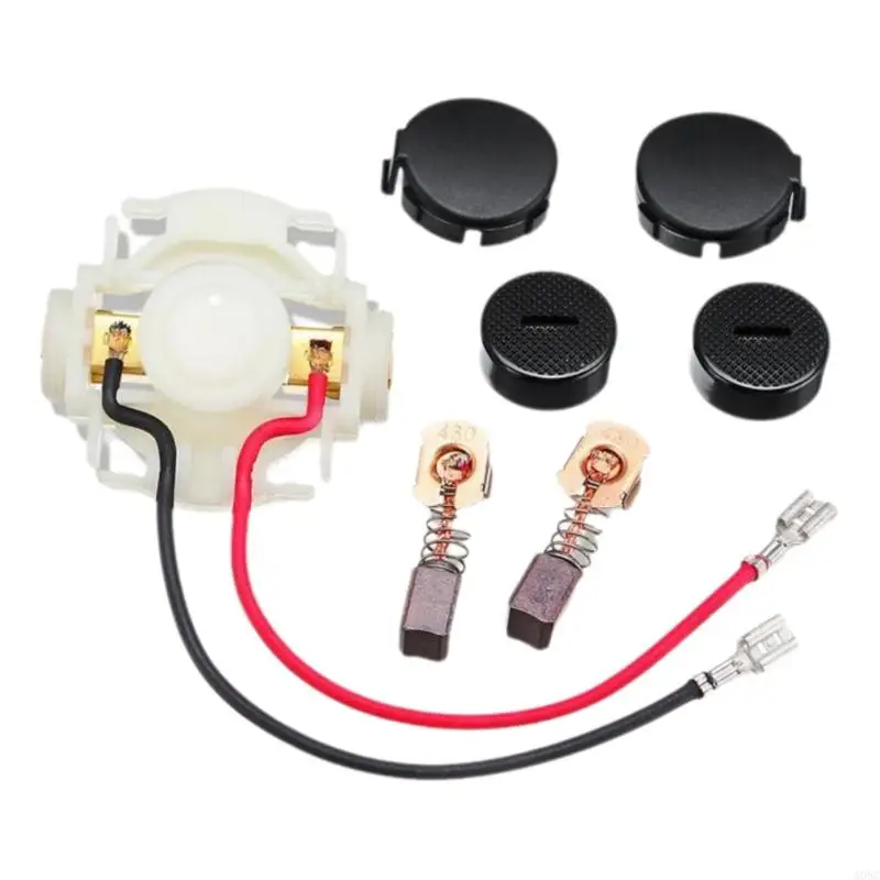 A0NC Pièces remplacement Motor Brush Texture en métal Perfection pour petite machine à laver