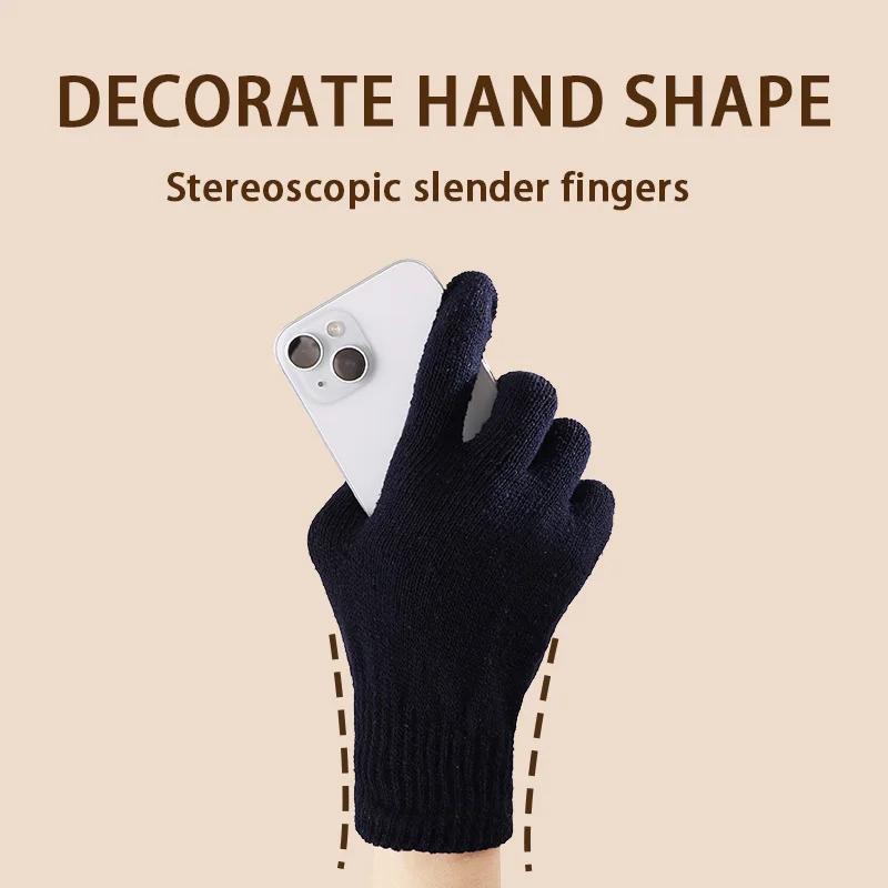 New Men's Warm Gloves with Winter Touch Screen and Thickened