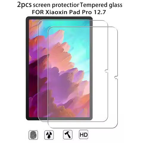 2PCS Tempered Glass For Lenovo Xiaoxin Pad Pro 12.7 2023 2024 2025 12.7 Screen Protector For Xiaoxin Pad 2024 11 inch Glass Film