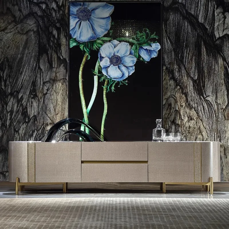 

Classic Unique Tv Cabinet Custom Simple Corner Long Floor Tv Stands Luxury Modern Storage Mueble Televisor Furniture For Home