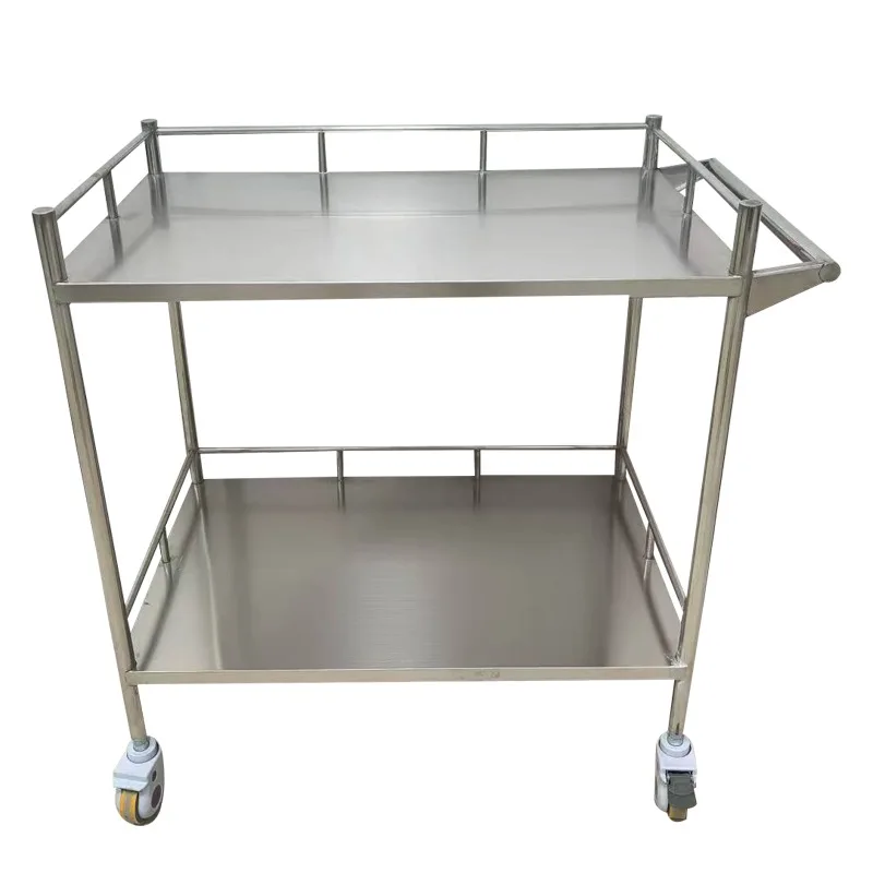 

Тележка для медсестры из нержавеющей стали 304, больничная мебель с колесами для переноса лекарств в больницу