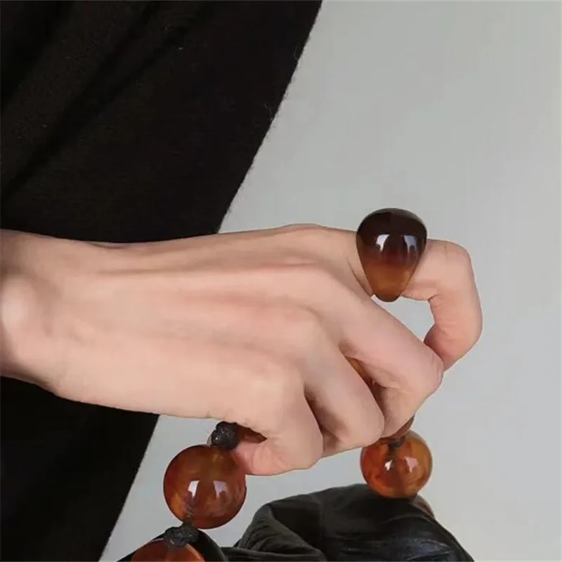 Plastic Oval Shape Jewelry For Fingers Classic Brown Rings For Women Low Price Recommend In Fashion